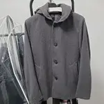 正品 GLOBAL WORK 男裝 毛呢連帽外套 SIZE M