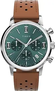 [Timex] Men Chronograph Watch with a Leather Strap Marlin