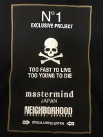 MMJ NBHD 聯名 短袖 二手 MASTERMIND JAPAN X NEIGHBORHOOD M號