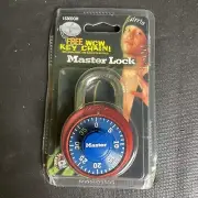 VTG Y2K Master Lock® Blue Magenta Combination Lock 1530DCM Ray Mysterio Jr Promo