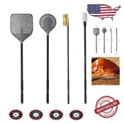 Durable Pizza Oven Accessories: Perforated Peel, Turning Peel & Cleaning Tool