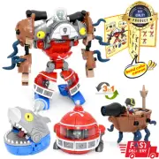 3 in 1 Plant vs Zombie BOSS ROBOT Toys Boys Gift PVC Action Figure Model Set NEW