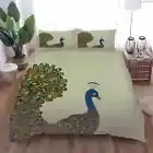 Spiritual Peacock 3D Print Duvet Quilt Doona Covers Pillow Case Bedding Sets