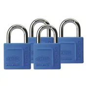 Lockwood 30mm Alloy Silicon Padlock - 4 Pack