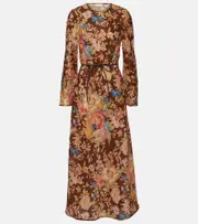 [Zimmermann] Zimmermann August floral linen maxi dress AU 8 multicoloured