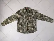 Brixton Men's Builders Overshirt Medium Light Jacket - Color Leaf Camo