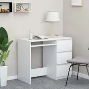 Desk White 90x45x76 cm Chipboard
