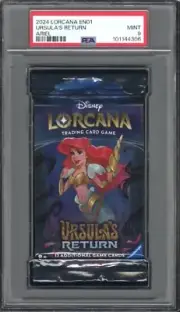 PSA 9 Lorcana Ariel Foil Pack Ursula's Return 2024 EN 1