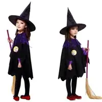 在飛比找樂天市場購物網優惠-萬聖節兒童服裝仙女公主演出服服女童男生小巫婆女巫派對表演服