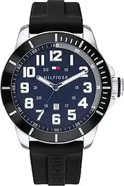[Tommy Hilfiger] Men's Essentials 1791661 Qtz Basic Calendar Watch, Navy Dial, 48.2mm