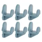 6pcs Freezer Buckle Shelf Retainer Clips Refrigerator Fastener Freezer Shelf