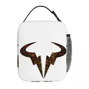 c298 Rafael Nadal Illustration Funart Lunch Bags Insulated Lunch Tote Waterproof Bento Box Picnic Bags for Woman Work Children School k298