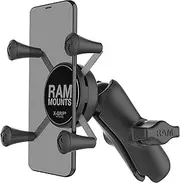 RAM Mounts RAP-HOL-UN7B-201U X-Grip Phone Holder with Composite Double Socket Arm(Medium) Compatible with RAM B Size 1" Ball Components