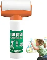 Portable Wall Paint Roller | Drywall Repair Paint,Peel-Proof Refillable Home Cleaning Supplies for Kitchen Exterior Interior Furniture Refinishing