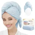 Microfiber Hair Towel Wrap for Women/Men,Wrap Towels for Curly Hair,Turban wi...