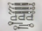 Shade Sail Fixing/Mounting Kit - Stainless Steel Grade 316 Three way - 10mm