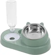 Pet Automatic Water Dispenser and Food Feeder with Bowl Convenient Dog and Cat Feeding for Home Use Elegant Design No Electricity Needed
