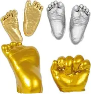 Kisangel DIY Baby Prints Hand Sculpture Kit Keepsake Hands Casting Kit New Essentials for Baby Hand Decor Infant Boy Girls Suit Baby Kit Baby Boy Hand Carving Three-dimensional