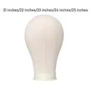 Canvas Mannequin Head Manikin Wig Display Stand for Cap Hats Making Styling