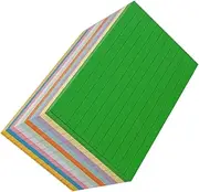 SECFOU 500 Sheets Coloured Flash Cards Multi Function Note Cards for Daily Use Portable and Convenient Memo Pads for Writing and Recording Vocabulary