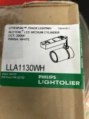 (C) Lightolier ‎LLA1130WH LED Cylinder Track Light: White