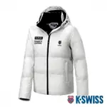 【K-SWISS】羽絨外套 DOWN JACKET-男-白(107344-100)