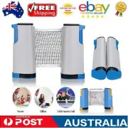 New 2 Paddles Instant Table Tennis Set Portable Turn Table into Ping Pong Net AU