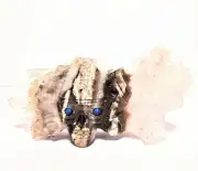 QUARTZ CRYSTAL MOTORHEAD SKULL 78gm 81 X 40 X 17mm "NEW" AUZ SELLER FC11