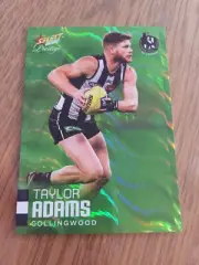 2020 Select Prestige AFL Green Parallel Taylor Adams Collingwood Magpies 50