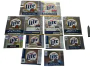 (12) DIFF (V) MILLER LITE 12,22,32, & 40oz BEER LABELS -MILWAUKEE, WI- MINT