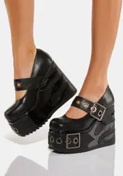 [Lamoda] Black Flame New Me Platform Mary Janes