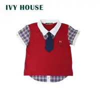 在飛比找Yahoo奇摩購物中心優惠-IVY HOUSE常春藤 經典花童正式領帶上衣85cm~12