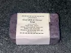 Handmade Organic LAVENDER Goat Milk & Honey Soap - 3oz - Purple Soap Bar