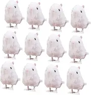 ERINGOGO Rabbit Clockwork Toys 12pcs Stuffed Bunny Toys Educational Plaything Wind-up Rabbit Favors Boys and Girls' Fun