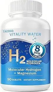 Hydrogen Tablets for Drinking Water, Multiminerals, Fast-Dissolving Molecular H2 Tabs for Health Support, 60 Count