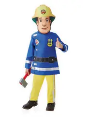 Fireman Sam Deluxe Costume - Size 3-5 Years