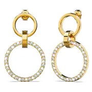 Orbit of Elegance Earrings Embellished with SWAROVSKI Crystal in Gold