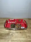 New Pyrex Bake It! Divided Glass Baking Dish 8x12 Bakeware Meal Prep Easy Carry!