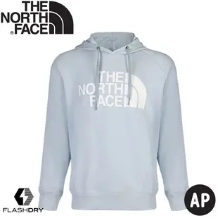 【The North Face 男 長袖針織帽T《淡藍》】497I/T恤/休閒長袖/休閒長袖/悠遊山水