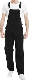 [QUASSSSS] Bib Overalls for Men Denim, Relaxed Fit
