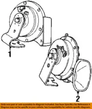 CHRYSLER OEM 98-00 Breeze,Cirrus,Stratus Electrical Horn-Low Note Horn 4608311AF (for: Chrysler)