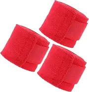 BESPORTBLE 3-Pack Cotton Boxing Wrist Wraps Sports Fitness Hand Wraps Elastic Boxing Supplies Breathable Hand for Men Sweat-Absorbent Protection