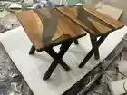 Epoxy Resin Coffee Table - Handmade Wood Epoxy Tabletop -Modern Resin Wood table