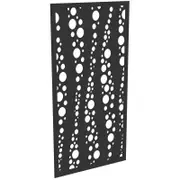 ProtectorAl 300-1200w x 1201-2400h Dark Charcoal/Gloss White Bubbles Unframed Composite Deco Panel
