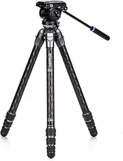 Benro Tortoise Columnless w/Levelling Base #3 Carbon Fibre TTOR34CLV+S4pro 4 Sections