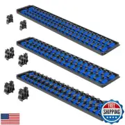 ERNST Socket Boss Combo 3-Pack, Socket Rail Organizers, Blue (8511A) - Made i