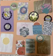 Huge Handmade Ephemera Lot Tags, Gift Scrapbooking Junk Journal Paper Crafts 101