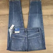 Old Navy Extra High Rise Sky Hi Straight Secret Slim Pockets Denim Women's Sz 0