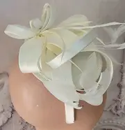 Victorian Trading Ivory Feathers Fascinator Headband Hat