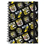 Richmond Tigers AFL A5 Spiral Hard Cover Notebook